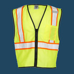 Unisex Chemically Treated Contrast Mesh Vest