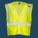 Unisex 4 Pocket Hook-and-Loop Mesh Vest