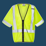 Unisex Economy Single Pocket Zipper Vest