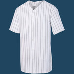 Unisex Pinstripe Full Button Baseball Jersey