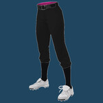 Girls' Premium Fastpitch Softball Pants with Belt Loops