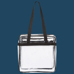 Clear Tote with Zippered Top