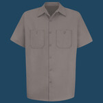 Men's Tall Cotton Short Sleeve Uniform Shirt