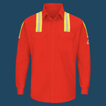 Men's Tall Enhanced Visibility Long Sleeve Uniform Shirt