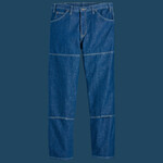 Men's Extended Sizes Industrial Double Knee Jeans