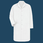 Unisex Gripper Front Lab Coat