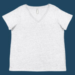 Women's Curvy Collection Fine Jersey V-Neck Tee