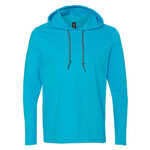 Unisex Softstyle® Lightweight Hooded Long Sleeve T-Shirt