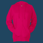 Unisex Beach Full-Zip Hooded Long Sleeve T-Shirt