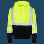 Unisex Hi-Vis Hooded Sweatshirt