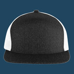Heather 6-Panel Arch Trucker Snapback Cap