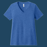 Women's Relaxed Heather CVC V Neck Tee