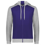 Youth Eco Revive™ Three-Season Triblend Fleece Full-Zip Hooded Sweatshirt