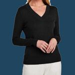 Women's Cotton Stretch V Neck Sweater