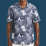 Coconut Point Playa Flora Short Sleeve Shirt