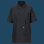 Women's Mimix™ Short Sleeve Chef Coat with OilBlok