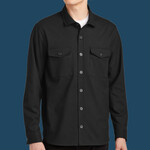 Long Sleeve Twill Overshirt