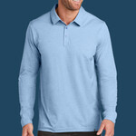 Oceanside Heather Long Sleeve Polo