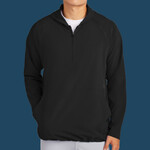 Repeat 1/2 Zip Long Sleeve Hooded Jacket