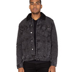 Sherpa-Lined Denim Jacket