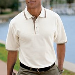 Port Authority® - Silk Touch™ Polo with Stripe Trim. K501