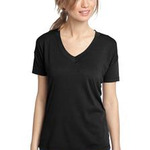 District Made™ - Ladies Modal Blend Relaxed V-Neck Tee. DM480