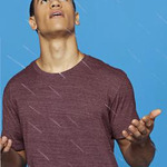 District® - Young Mens Tri-Blend Crew Neck Tee. DT142